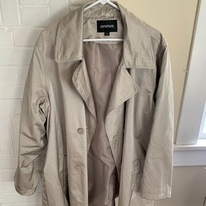 Metallic Trench Coat